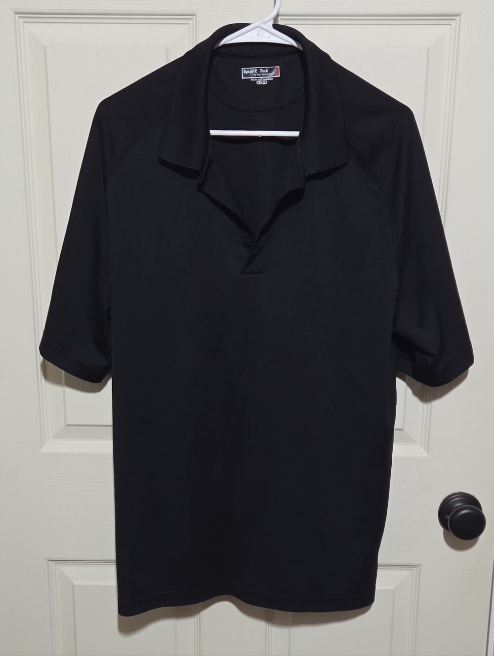 black sport-tek polo shirt - unisex XL